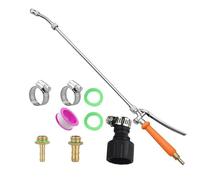 GKYQVE Spruzzatore telescopico ergonomico in acciaio inox a lunghezza regolabile per incerare distribuzione nebulizzazione auto esterna dettagli spruzzati con asta lunga