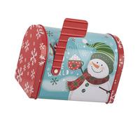 GKYQVE Stagionale Biscotto Tin Banda Lattata Mailbox A Forma di Candy Holder Decorativo Snack Box Festa di Natale Accessori Decorazione Metallo Biscotti Tin