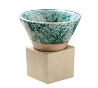 GKYQVE Tazze da caffè in ceramica con base da 100 ml a forma di cono triangolare, tazza da tè in porcellana per latte e cucina in ceramica