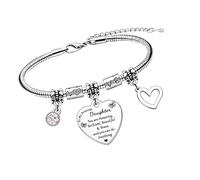 GKYQVE Ti Acciaio Perline Elegante Gioiello Per Tutti I Giorni Per Bambini Confortevole Fit Catena Da Polso Accessorio Perline Charm Braccialetto, Misura unica, come descritto