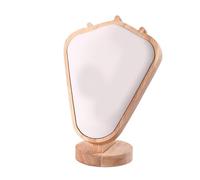 GKYQVE Versatile Espositore per gioielli in legno della gomma Modello Artistico Espositore Modello Stand Rack Con Corno di Capra Estetica ArtisticCrafted Albero