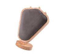 GKYQVE Versatile Espositore per gioielli in legno della gomma Modello Artistico Espositore Modello Stand Rack Con Corno di Capra Estetica ArtisticCrafted Albero