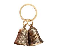 GKYQVE Vintage Cinese Moneta Portachiavi Campane In Ottone Lucido Charm Per Chiavi Borse & Culturale Buona Decorazione Moneta Culturale Ciondolo Per Le Chiavi, A, Taglia unica
