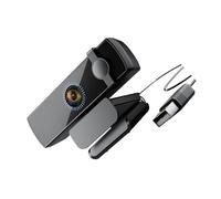 GKYQVE Webcam 1080P con riconoscimento dei trattamenti per il viso Messa a fuoco automatica 120 ° grandangolare incorpora riduzione del rumore microfoni USB Supporto per fotocamera per computer USB