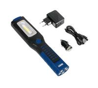 GL-3, lampada da lavoro ricaricabile a LED COB con torcia - 12/24/230V