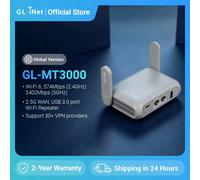 GL.iNet GL-MT3000 (Beryl AX) Router Gigabit da viaggio wireless Wi-Fi 6, collega Wi-Fi pubblico e hotel, portale cautivo, sicurezza informatica