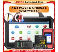 GL LAUNCH Scanner Set più completo PADVII X-PROG3 Camion Strumento diagnostico per auto professionale Scanner di programmazione chiave automobilistica