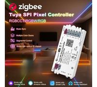 GL-SPI-206P ZigBee Tuya SPI Pixel LED Strip Light Controller Smart Life APP Controllo Modalità statica dinamica Musica RGBCCTIC RGBIC