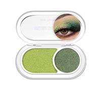 GL-Turelifes Holographic Double Glitter Eyeshadow Palette Eyeshadow, Pearl Color Metallic Shimmer Eyeshadow, scintillante angolo interno per gli occhi, cremoso mini occhio, trucco Iridescent Fairy (02