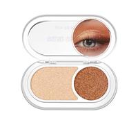 GL-Turelifes Holographic Double Glitter Eyeshadow Palette Eyeshadow, Pearl Color Metallic Shimmer Eyeshadow, scintillante angolo interno per gli occhi, cremoso mini occhio, trucco Iridescent Fairy (01