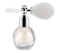 GL-Turelifes Polvere Spray Shimmer Glitter per Trucco Corpo, Viso e Capelli - Evidenziatore (# 1 Bianco Perla)