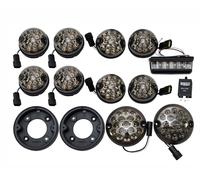 GL1577SM KIT FANALINI DELUXE A LED FUME' PER DEFENDER E SERIE IIA E III - WIPAC