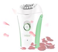 Glabrouse - Epilatore epilatore da donna, epilazione facciale con rifinitore per sopracciglia, per pelli sensibili al viso, bikini, viso, braccia, gambe, ascelle, colore verde