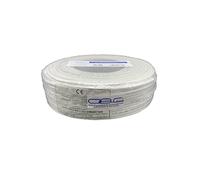 Glac Store® Cavo Allarme 4x0,22 mm Matassa da 100 metri CCA Schermato Professionale Antifiamma per Impianti Civili