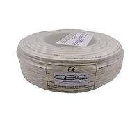 Glac Store® Cavo Cavi Allarme 4 Fili Bobina 2X0,22+2X0,50 mm 2+2 Matassa da 100 metri CCA Schermato Professionale Certificato Anti Propagazione in caso di Incendio