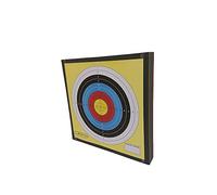 Glac Store® Target Bersaglio Battifreccia Batti Freccia in Schiuma 60x60x7,5cm Nero Tiro con l’Arco e n. 5 Bersagli Target Grande in Carta con Nome Tiratore