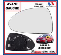Glace Specchio Retrovisore Anteriore Sinistra per CORSA D/E Chrome Asferica