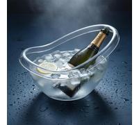 Glacette Champagne Plastica Grande Capacità Secchiello Ghiaccio Trasparente