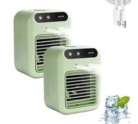 Glacier Breeze AC, 2025 New Glacier Breeze Portable Ac Unit, 30 Seconds Enjoy Rapid Cooling, No Installation, Cooling Comfort, Ultra-Quiet, Evaporative Cooler PortableAc for Office (green*2)