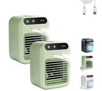 Glacier Breeze Ac, 2025 New Glacier Breeze Portable Air Conditioner Fan Instant Cooling, Ultra-Quiet, Evaporative Cooler Portable Ac, Stay Chilling Cool This Summer (2mix1)