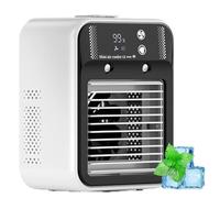 Glacier Breeze Ac, Mini Raffrescatore Evaporativo Silenzioso da 500 Ml con 2 Velocità, Glacier Breeze Air Cooler Portatile, Condizionatore D'Aria A Raffreddamento Istantaneo Per Casa