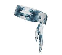 Glacier Cracks, fascia per capelli sportiva che assorbe il sudore, antiscivolo e regolabile, per corsa, basket, yoga, sport