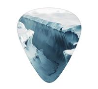 Glacier Cracks - Set di 12 plettri per chitarra, sottili, medi e spessi, adatti per chitarra, basso, chitarra elettrica e ukulele