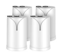 GLACIER FRESH Filtro acqua rubinetto ON TAP V (600L), compatibile con Brita On Tap Pro V-MF, Riduce il 99% di cloro, PFAS, microplastiche, metalli e cattivi odori, acqua miglior gusto (4 pezzi)