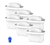 GLACIER FRESH Filtro dell'acqua compatibile con Brita Maxtr Plus, Maxtra Pro All-in-1, Mavea Maxtr Style, Marella, Elemaris - PFOA/PFOS-Entferner (confezione da 6)