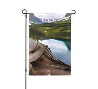 Glacier National Park Bandiere decorative per esterni, decorazione da giardino su entrambi i lati per tutte le stagioni vacanze