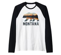 Glacier National Park Montana Maglia con Maniche Raglan