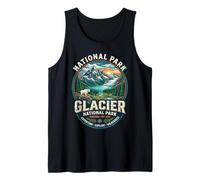 Glacier National Park Montana Vintage Emblema Capra di Montagna Canotta