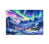 Glacier Sky Northern Lights 1000 Pezzi Puzzle Per Adulti Puzzle In Legno Per Adulti Regali Home Decor