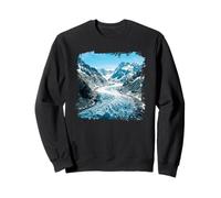 Glacier Valley Alpine Ice Mountain Picaks Felpa