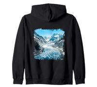 Glacier Valley Alpine Ice Mountain Picaks Felpa con Cappuccio