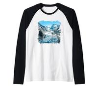 Glacier Valley Alpine Ice Mountain Picaks Maglia con Maniche Raglan