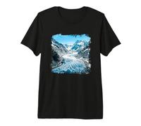 Glacier Valley Alpine Ice Mountain Picaks Maglietta Premium