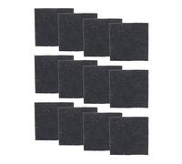 Glad Filtri a Carbone, assorbenti, Cuscinetti di Ricambio in Carbonio per Secchio di compostaggio da Cucina, Fornitura di 2 Anni, Quadrati da 6,5 cm, Neri, 12 Pezzi