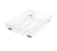 Glad GLD-71059 - Contenitore per cassetti e dispensa, organizer per posate a U, con piedini antiscivolo, 33 x 25 x 5,6 cm, in plastica