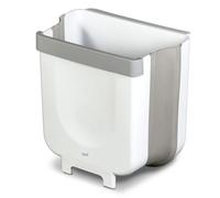 Glad Roomate - Pattumiera pieghevole da viaggio, compatta, con design espandibile salvaspazio, per interni ed esterni, 5 litri, colore: bianco