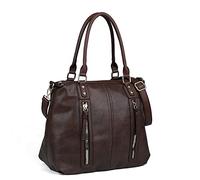 Gladdon Hobo Bags - Borsa da donna, grande capacità, con manico superiore, con tasca multipla, borsa a tracolla in ecopelle per lavoro, scuola, viaggi, Caff, Large