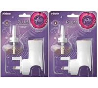 Glade - 2 x supporto elettrico e ricarica per plugin per olio profumato - Plum Passion Pulse