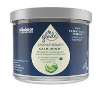 Glade Aromatherapy Candela, Calm Mind, Infusi Oli Essenziali, Bergamotto e Citronella - 1 Candela
