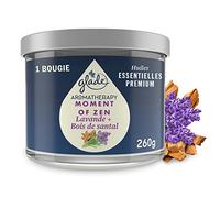 Glade Aromatherapy Candela, Moment of Zen, Infusi Oli Essenziali, Lavanda e Legno di Sandalo - 1 Candele