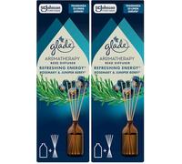 Glade Aromatherapy Diffusore a Bastoncini, fragranza Rosemary &Juniper Berry, pack 1 x 80ml (Confezione da 2)