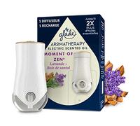 Glade Aromatherapy Electric Scented Oil Diffusore Elettrico + Ricarica Moment of Zen Fragranza Lavanda e Legno di Sandalo, 20 ml