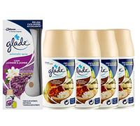 glade Automatic Spray Base con 4 pz Ricarica - Fragranza Sandalo di Bali e Gelsomino