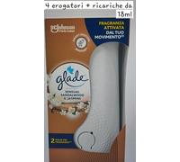 Glade automatic spray Jasmine 18ml erogatori 4 ricariche profumatore casa bagno