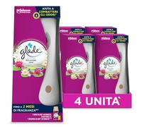 Glade Automatic Spray, Profumatore per Ambienti, Fragranza Relaxing Zen, 4 Diffusori e 4 Ricariche 269 ml, 8 Pile AA