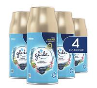 Glade Automatic Spray Profumatore per Ambienti, Ocean Adventure 4 Ricariche | Fino a 2 Mesi di Fragranza, Rilascio di Fragranza ogni 9, 18 o 36 Minuti, Formato Scorta